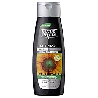 Colouring Hair Mask - Repairs and Colours - 300 Ml / Natural & Organic. (Black Hair)