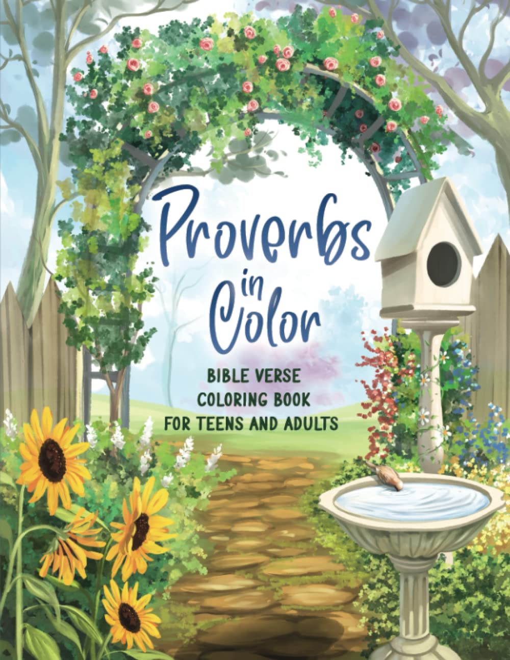 Proverbs In Color: Bible Verse Coloring Book For Teens and Adults