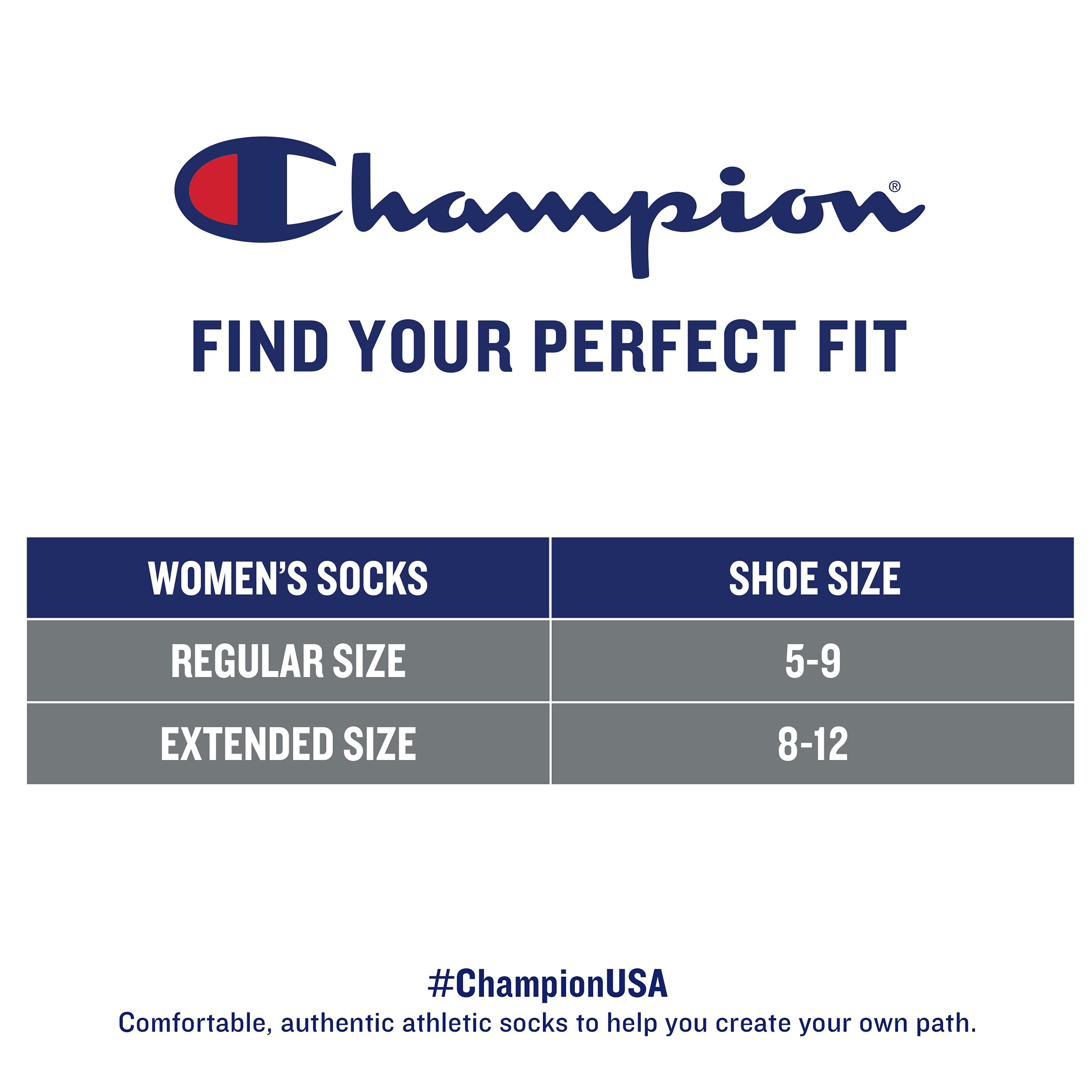 Champion174 Womens Ankle Socks C Logo 6Pack