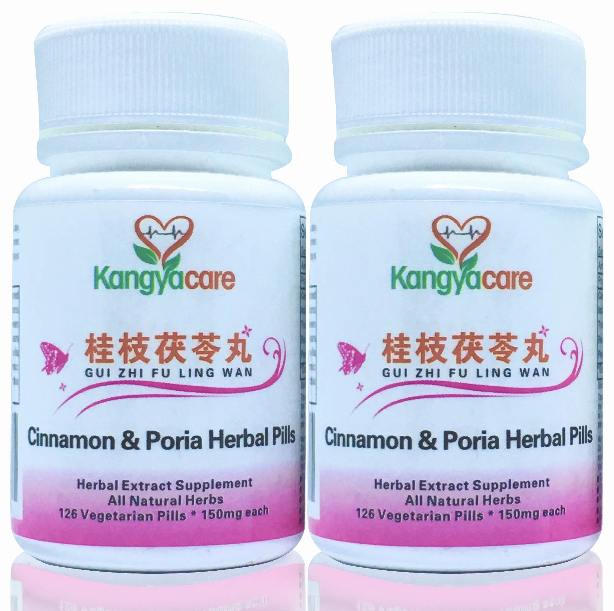 Kangyacare] GUI Zhi Fu Ling Wan -Cinnamon & Poria Pills -Natural Cycle Relief -Help Menstrual Cramps, Pelvic Cramping, Bloating, Period Pain -Promote Women's Health-100% Natural - 252 Ct (2 Bottles)