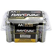 Ray-o-Vac Battery,AA,Alkaline,Package Quantity:24 per Pack