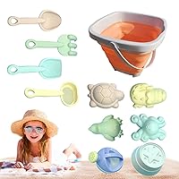 11/22 PCS Sand Toys, Bucket Beach Toy Set, Lovely and Adorable Sand Toys | Summer Animal Sand Molds Colander Toys, Coastlines and Kids Play Bucket, Animal Sand Molds Kettle for Boys and Girls