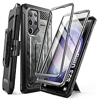 SUPCASE for Samsung Galaxy S23 Ultra Case with Stand, [Unicorn Beetle Pro] [2 Front Frames] [Built-in Screen Protector & Belt-Clip] Military-Grade Protection Phone Case for Galaxy S23 Ultra, CamoGray