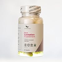 Organic Best Lactation Supplement Tablets - Goats Rue, Blessed Milk Thistle, Fenugreek - Lactation Consultant Approved - Laboratory Tested - cGMP Manufacturing