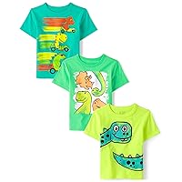 The Children's Place baby boys Dinos Short Sleeve Graphic T Shirt