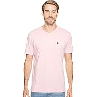 U.S. Polo Assn. Men's V-Neck T-Shirt, Pink Sunset Heather, XL