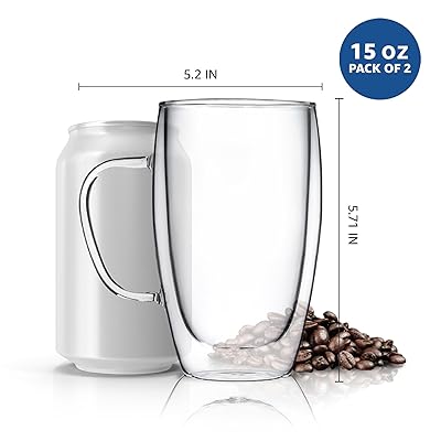 Double Walled 15 oz Glasses - Kitchables