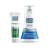 Clinical DDS Activated Oral Rinse and Premium Toothpaste for 24 Hour Bad Breath Prevention and Maximum Gingivitis and Bleeding Gums Protection