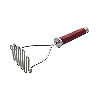 KitchenAid Gourmet Stainless Steel Wire Masher, 10.24-Inch, Empire Red