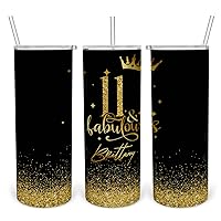 11 And Fabulous Queens Are Born In 2013 Happy Birthday To Me Customized Name Skinny Tumbler Insulated Gift 20oz 30oz