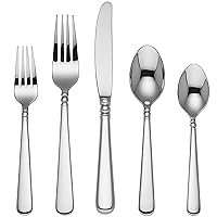 Lenox Pearl Platinum Stainless-Steel 5-Piece Place Setting, Service for 1 -