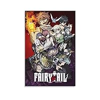 FAIRY TAIL Japanese Anime Canvas Wall Art Prints for Wall Decor Room Decor Bedroom Decor Gifts Posters 12x18inch(30x45cm) Unframe-style