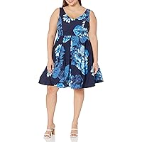 City Chic Women's Citychic Plus Size Dress Hydrangea PRT