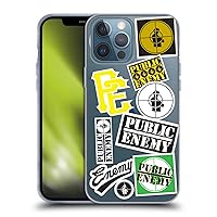 Officially Licensed Public Enemy Collage Graphics Soft Gel Case Compatible with Apple iPhone 13 Pro Max