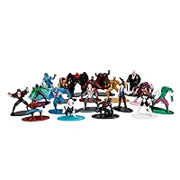 Jada Toys Marvel Spider-Man Figures (Pack of 18) - Multi Set Nano Collectible Metal Figures Including Spider-Man, Spider-Woman & Venom, for Fans and Collectors from 3 Years, Each 4 cm