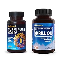 Antarctic Krill Oil Supplement Turmeric Curcumin with Clinically Studied TurmiPure