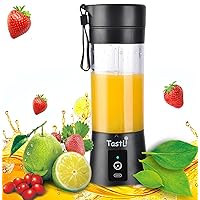 Portable Blender Bottles, Personal Mini Blender for shakes and smoothies, Cordless, 13oz. USB-C Rechargeable, BPA Free, Leakproof Lid (Black)… B08LMX7N79