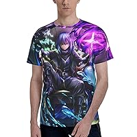 Anime That Time I Got Reincarnated As A Slime Rimuru Tempest Men's T-Shirt 3D Summer Casual Round Neck Short Sleeve T-Shirts
