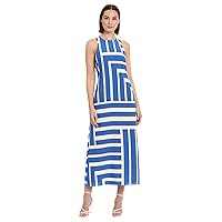 Donna Morgan Women's Sleeveless Halter Cut Maxi Dress Event Occasion Party Date Guest of