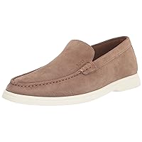 BOSS Men's Suede Loafers with Contrast Rubber Sole