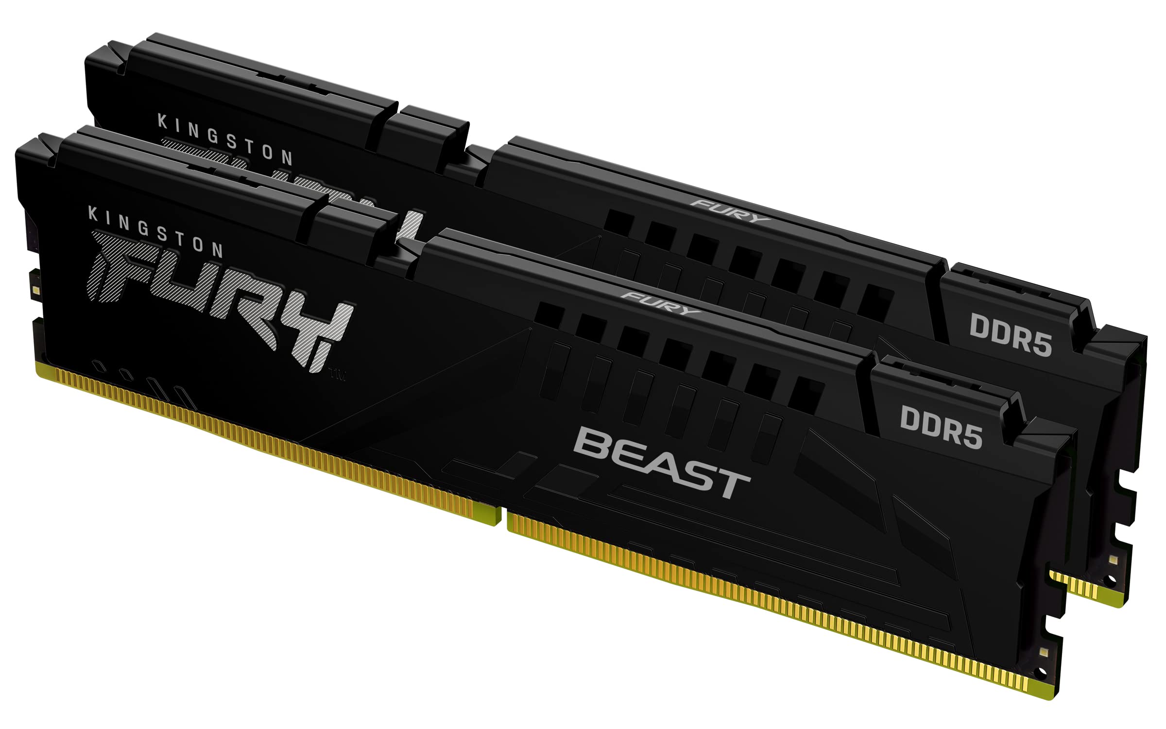Kingston Technology Fury Beast Black 8GB 6000MT/s DDR5 CL40 XMP 3.0 Ready Computer Memory Single Module KF560C40BB-8