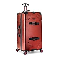 Traveler's Choice Maxporter II Hardside Polycarbonate Suitcase with Spinner Wheels, Red, 30