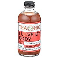 Teaonic I Love My Body Herbal Tea Tonic, Caffeine Free, 8 Ounce (Pack of 6)
