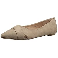 Brinley Co. Womens Pointed Toe Faux Suede Fashion Flats