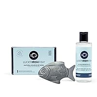 Lucky Iron Fish Ⓡ 2-Piece Bundle - Includes -1 Lucky Iron Fish + 1 Lucky Iron Life® Protection Oil. an Iron Supplement Alternative to Reduce Iron Deficiency. 5-Year Supply Included. NO Side Effects.