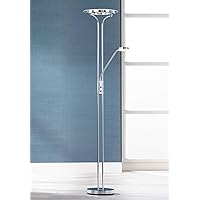 360 Lighting Perseus Modern Torchiere Floor Lamp with Reading Light LED 71.75