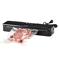 ANVS01-US00 Anova Precision Vacuum Sealer, Includes 10 Precut Bags, For Sous Vide and Food Storage