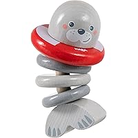 HABA 306691 - Rattle Figure Seal, Grasping Toy from 6 Months, Made in Germany