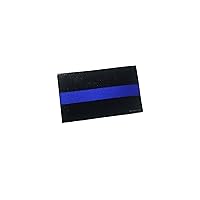 2x1 Thin Blue Line 3M Reflective License Plate Police Decal - American Made