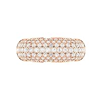 VVS Certified Antique Square Design 14K White Gold/Yellow Gold/Rose Gold With 1.58 Carat Round Shape Natural Diamond Wedding Ring For Men
