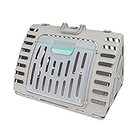 SportPet Designs Foldable Travel Cat Carrier - Front Door Plastic Collapsible Carrier Collection, Waterproof Bed