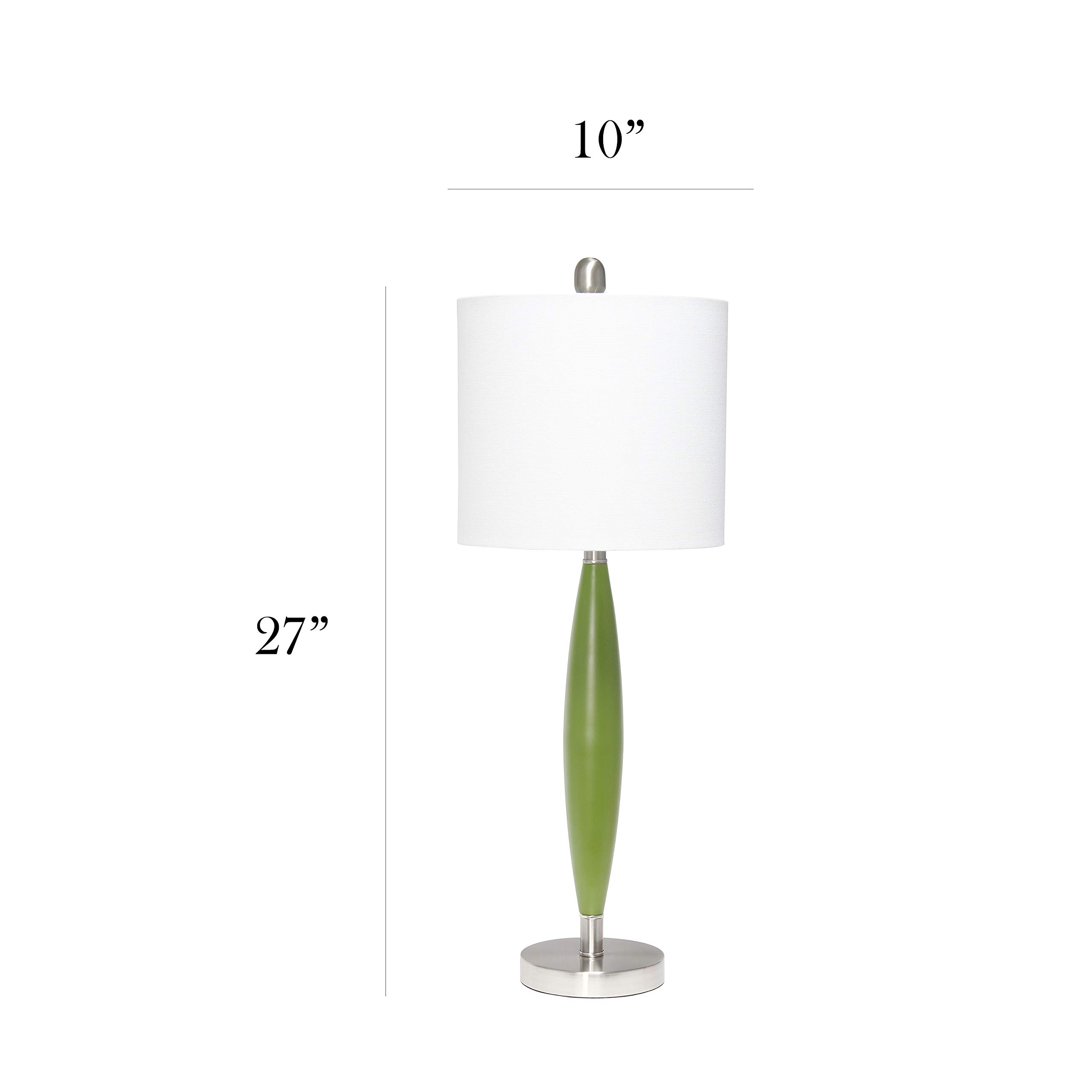Elegant Designs LT3308-GRN Needle Stick Table Lamp, Green