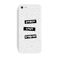 Graphics and More Peace Love Trombone Protective Skin Sticker Case for Apple iPhone 5C - Set of 2 - Non-Retail Packaging - Opaque
