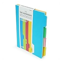 Suck UK Tabbed Notebook, A5 Notebook With Dividers, Project Note Pad & Tabbed Notebook For Work, Study Notebook, Colored Paper Notebook With Tabs, Divider Tab Notebook, Study Essentials, Color