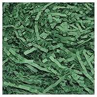 100g Cut Crinkle Paper Shred Filler for Gift Wrapping & Basket Filling, Black Green