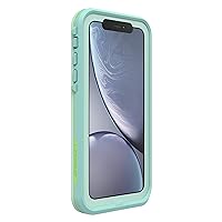 LifeProof iPhone XR FRĒ Series Case - TIKI (FAIR AQUA/BLUE TINT/LIME), waterproof IP68, built-in screen protector, port cover protection, snaps to MagSafe