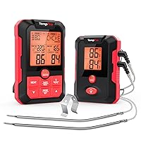 H10B 500FT Wireless Meat Thermometer for Grill with Dual Meat Probe, Remote Meat Thermometer Wireless with Alarm, Meater Thermometer Wireless for Cooking Oven BBQ
