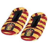 Bioworld Harry Potter Slippers House Crest Slipper Socks With No-Slip Sole For Women Men- All 4 Houses Available