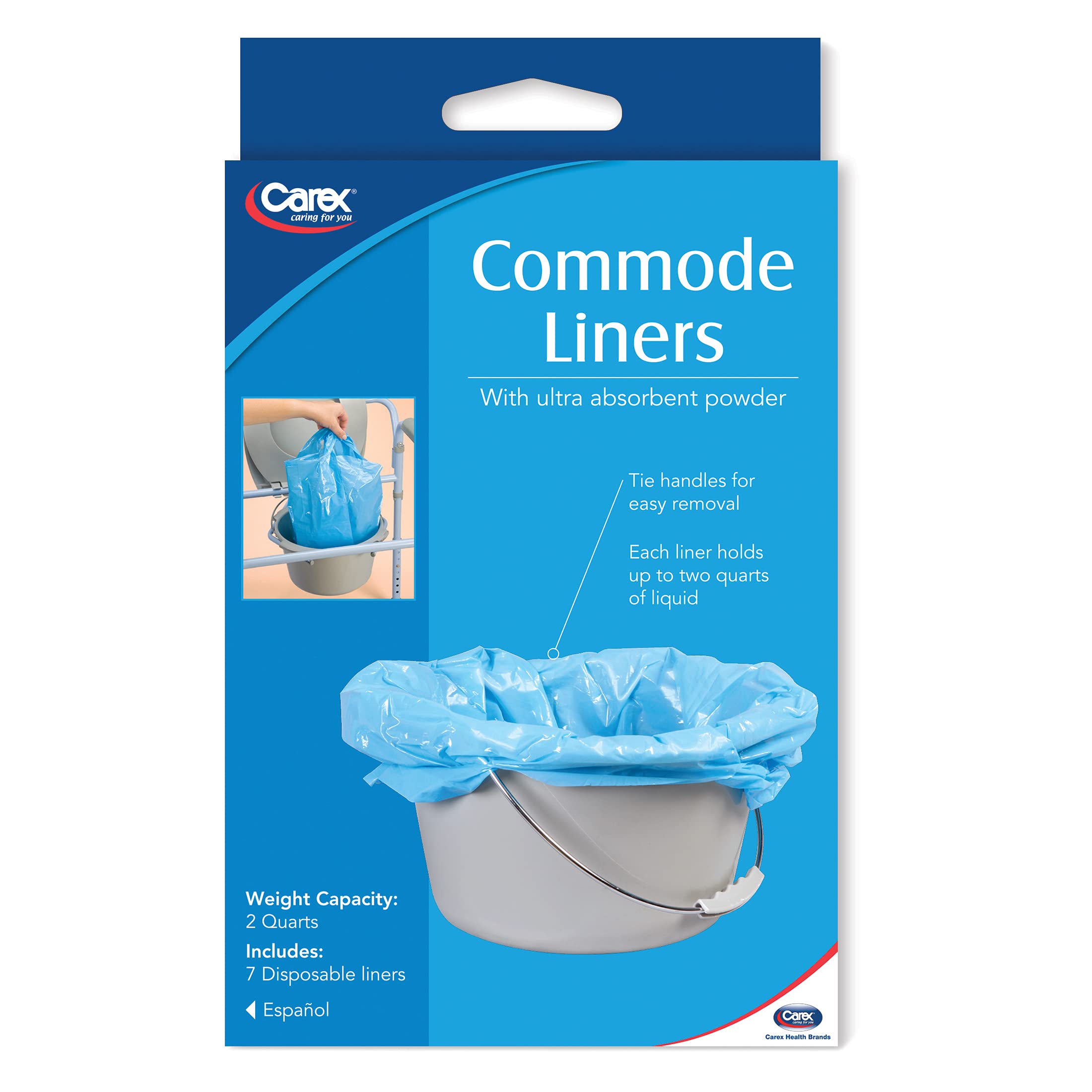 Carex Commode Liners, 7 count