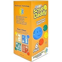 Scrub Daddy Sponge Set - Variety Colors - Scratch-Free Multipurpose Dish Sponge - BPA Free & Made with Polymer Foam - Stain & Odor Resistant Kitchen Sponge (6 Count)