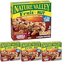 Nature Valley Chewy Fruit & Nut Granola Bars, Cranberry Pomegranate, 6 Bars, 6.7 OZ (Pack of 4)