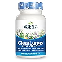 RidgeCrest Clearlungs Extra Strength Herbal Decongestant , 60 Vegetarian Capsules