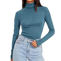 Womens Tops Dupe Y2K Long Sleeve Slim Fit Basic Tops Thermal Shirts for Women Long Sleeve Shirt for Woman