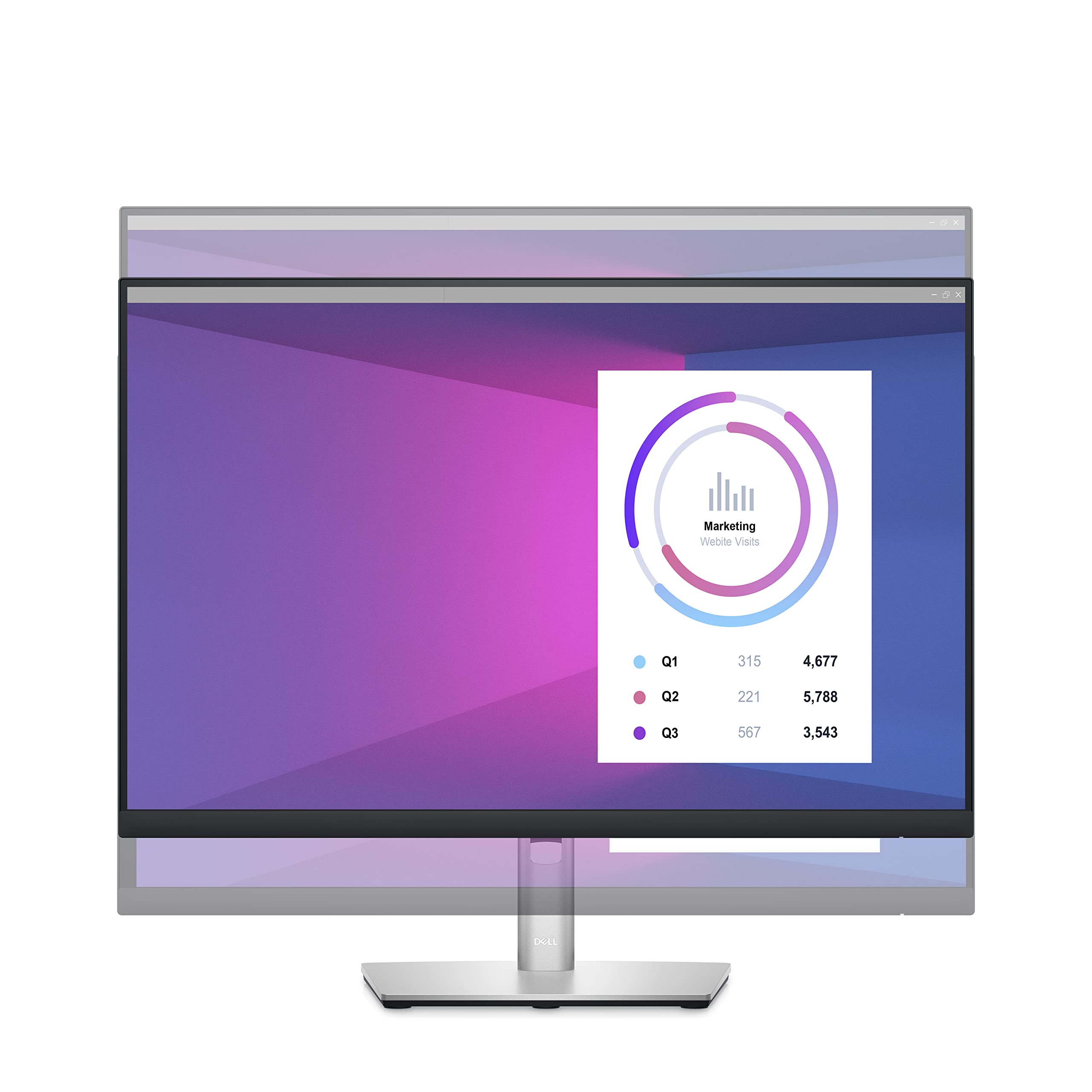 Dell P2423 24 Inch WUXGA (1920x1200) 16:10 Monitor, 60Hz, IPS, 5ms, 99% sRGB, DisplayPort, HDMI, DVI, VGA, 5x USB, 3 Year Warranty