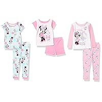 Disney 6-Piece Snug-fit Cotton Pajama Set, Soft & Cute for Kids
