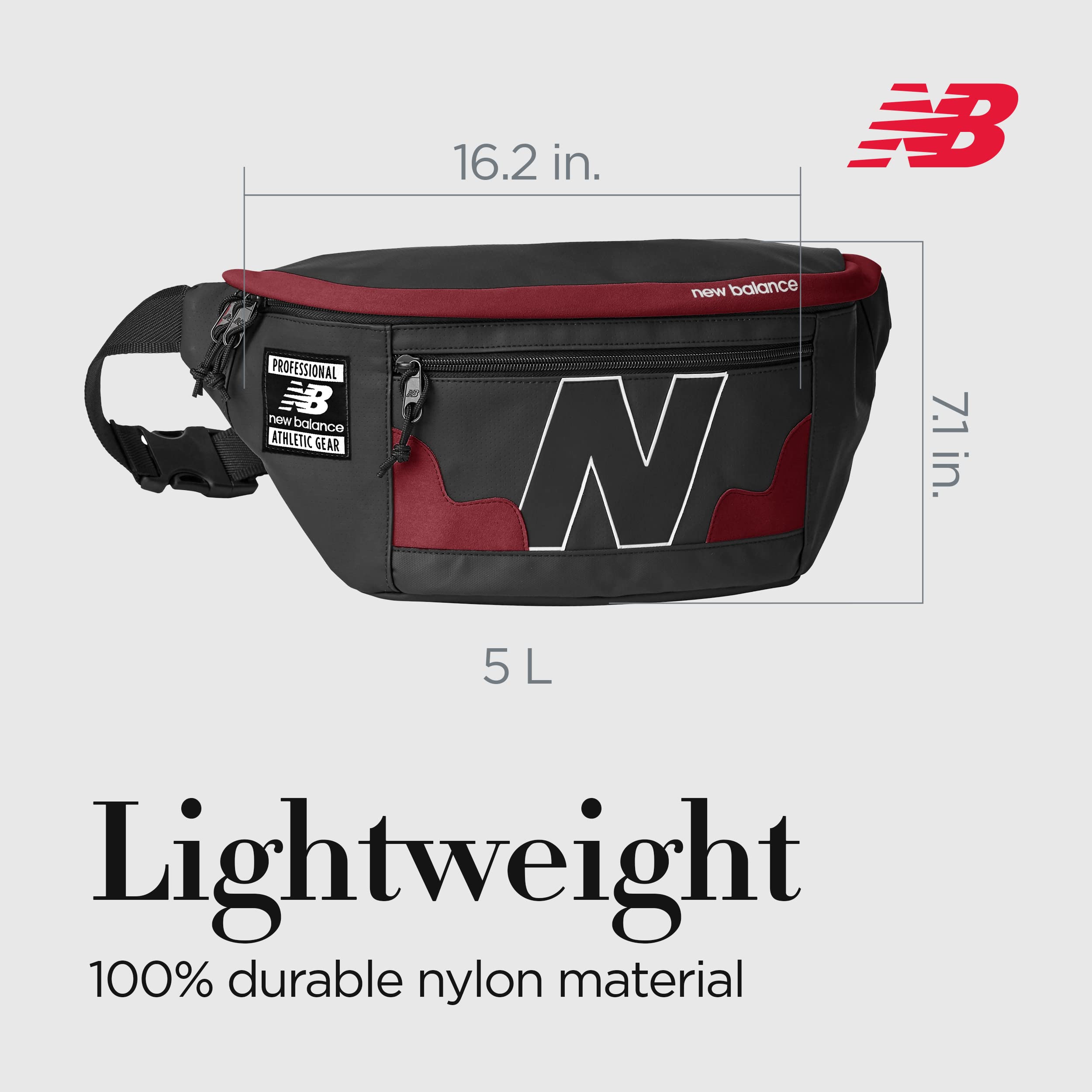 Concept One New Balance Fanny Pack, Legacy Waist Bag for Men and Women